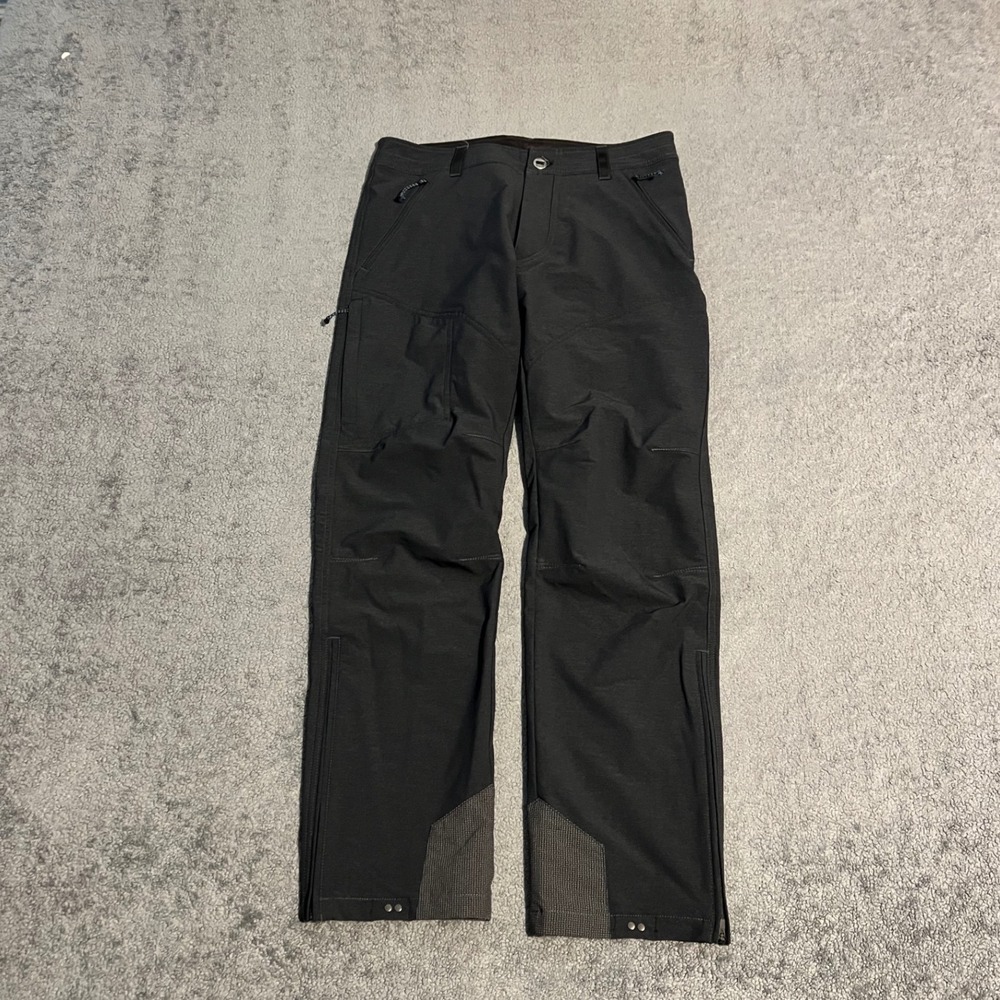 Kuhl Klash Pants Mens 32x32 Black Softshell Hiking Trail Outdoor Trousers